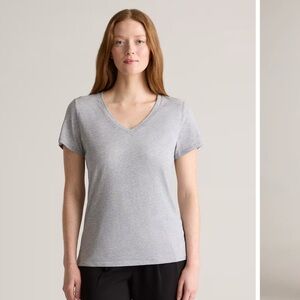 Quince Gray Short Sleeve Relaxed Tee